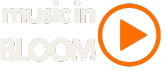 music in bloom logo transparent white